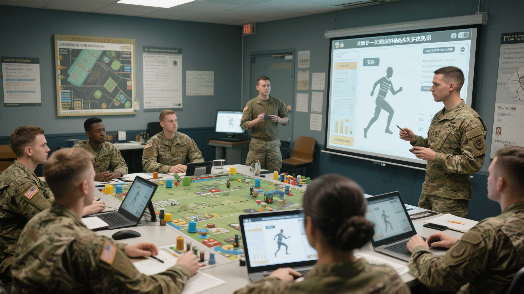 举例说例如改进‘区域自动补防站实例多决策’课程期间